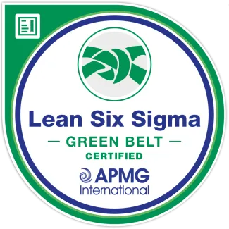 Lean Six Sigma Green Belt  badge