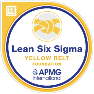 Lean Six Sigma Yellow Belt badge