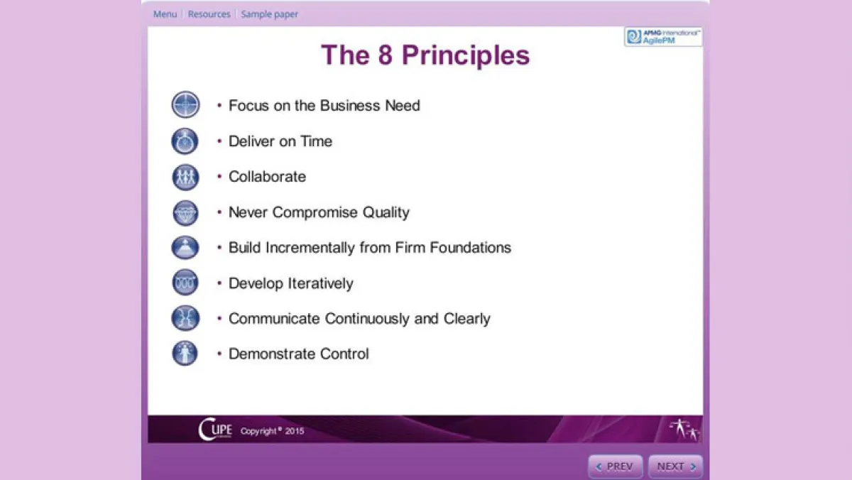 CUPE AgilePM online course