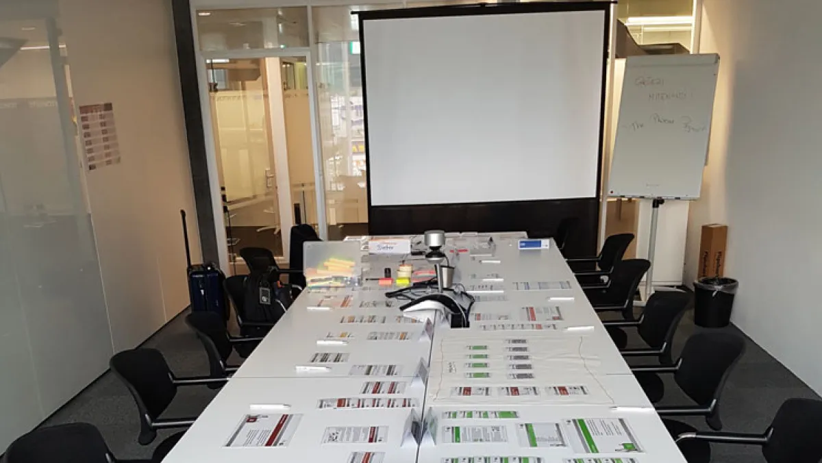 Viable Projects classroom equipped with a projector