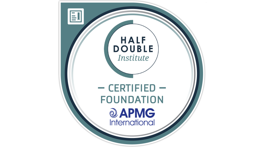 Insigne numérique certifié Foundation de l'Institut Half Double