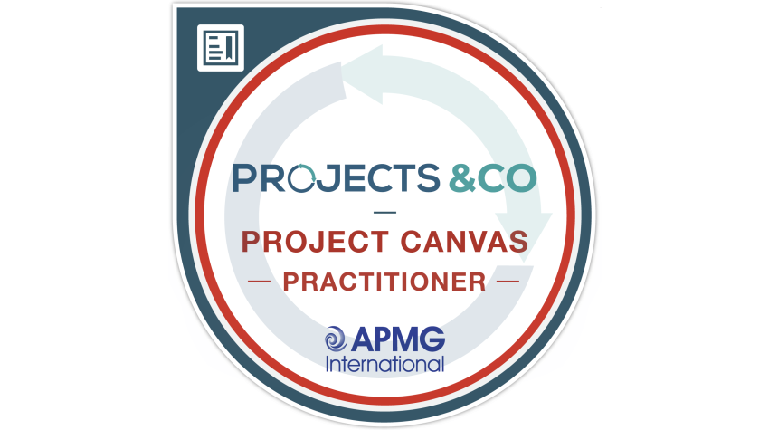 Projects and Co - Project Canvas Practitioner Badge Numérique