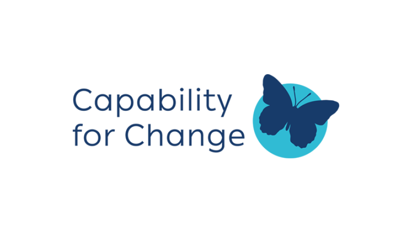 Capability for Change Logo with Butterfly